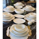 Onedekor 29 Parça Porselen Planet Collection White Yemek Takımı - Beyaz