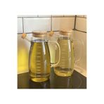 Onedekor 2'Li Cam Borosilikat Yağdanlık Yağlık Sirkelik 1000 Ml