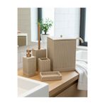 Onedekor 5 Parça Lüx Laduree Talya Krem Gold Banyo Seti