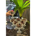 Onedekor 6lı Cam Ayaklı Tek Kişilik Şekerlik / Drajelik