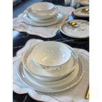 Onedekor Amber 28 Parça 6 Kişilik Slender Porselen Lüks Yemek Takımı