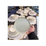 Onedekor Gold 31 Parça Modern Kabartma Desen Yemek Takımı
