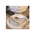 Onedekor Premium Modern Sufii Silver 24 Parça Yemek Takımı