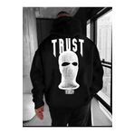 Oneoctobeer sırt kar maskeli baskılı 3 ipliik şardonlu sweatshirt kalın kışlık