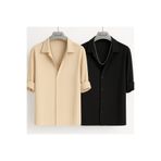 oneoff Erkek Kışlık K Fitilli Ottoman Dokulu 2li Paket Oversize Gömlek