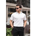 oneoff Kabartma Detaylı Triko Polo yakaerkek Tişört