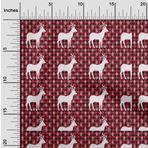 oneOone Rayon Kırmızı Kumaş Merry Christmas Dikiş El Sanatları Projeleri Metreyle Kumaş Baskılar 136 cm Genişlik-6Y4