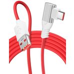 OnePlus 12 11 10 için 6ft USB'den USB'ye C Kablosu, 80 W Maksimum Hızlı Şarj Dik Açı 90 Derece USB-C - USB-A 2.0 Veri Aktarımı Araç Şarj Cihazı C Tipi Kablo Samsung Galaxy Cep Telefonu Tabletleri