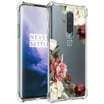 OnePlus 7 Pro Kız Kadınlar için Jhxtech GM1910 Kılıf, OnePlus 7 Pro Çiçek Çiçeği için İnce Darbeye Dayanıklı Şeffaf Çiçek Yumuşak Esnek TPU Kılıf