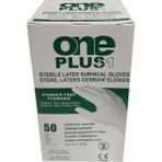 Oneplus Steril Cerrahi Eldiven Pudrasız 50 Çift (1 Kutu) - No: 7.5 - Beyaz