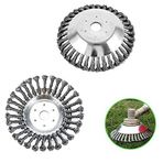 Oneroomone 2 adet yabani ot fırçası, yabani ot fırçası, derz fırçası, 150 x 25,4 mm, çalı kesicilerin takılması için, etkili yabani ot temizleme ve pas giderme (6 inç)