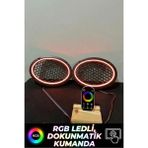 Onerous 6x9 Oval Hoparlör Izgarası Rgb LED Aydınlatmalı Dokunmatik Renk Kontrollü Set