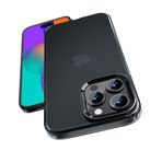 ONES iPhone 15 Pro Max için Sert Hibrit Kılıf, Yumuşak Silikon Kenar ve Siyah Mat PC Panel Kombinasyonu, Kırılmaz Hava Yastıkları MIL Standardı, Sararma Önleyici ve Kaymaz Kapak, Parmak İzi