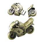 OneSquareCore 16GB Metal Motosiklet Şekli USB 2.0 Flash Sürücü Kalem Sürücü Bellek Çubuğu USB Stick USB Sürücü Flash Disk Başparmak Sürücü USB Disk USB Stick U Disk PenDrive (Zeytin)