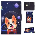 ONETHEFUL Samsung Galaxy Tab A7 10,4 inç (2020) SM-T500 T505 Tablet için Kılıf Koruyucu Kılıflar Standlı ve PU Deri - Uzay Köpeği