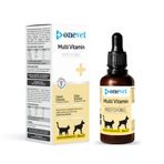OneVet Multi Vitamin Damla 50 ml Kedi Ve Köpekler Için Kemik Ve Kas Gelişimi Destekleyici Vitamin Takviyesi