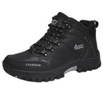Onewus Essentials Sade Dolgulu Darbe Emici Yürüyüş Siyah Erkek Outdoor Ayakkabı