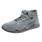 Onewus High Top Gri Soğuk Astarlı Uzun Ömürlü Bağcıklı Şık Erkek Trekking Ayakkabı
