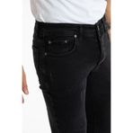 OneZero Erkek Kot Pantolon Siyah Tint Tırnaklı Dar Kesim Skinny Fit Lycralı Düğmeli Jeans