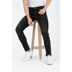 OneZero Erkek Kot Pantolon Siyah Tırnaklı Dar Kesim Skinny Fit Lycralı Düğmeli Jeans