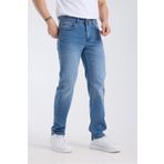 OneZero Erkek Lycralı Kot Pantolon Orta Mavi Regular Fit Rahat Giyim Fermuarlı Jeans (Büyük Beden mevcut)