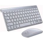 OneZero Gri Wireless Kablosuz Klavye Mouse Set - Beyaz