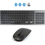 OneZero MT15 Mac Uyumlu Kablosuz Multimedya Klavye Mouse Set Q Türkçe 3 Kanal Bluetooth + USB Alıcılı