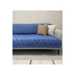 Önfem İndigo Koltuk Örtüsü 175x215 cm Çekyat Örtüsü Premium Şönil Jakar Kumaş Kaydırmaz, Yıkanabilir