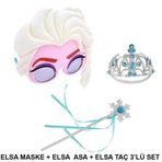 ONGPazar Elsa Maskesi Elsa Tacı ve Elsa Asası 3’lü Kostüm Seti