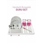 ongu home Duru Set Haraket Eden Bulaşıklık Bulaşık Durulama Seti (Beyaz)