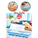 ongu home Yapışmaz Buzluk Silikon Buzluk Kabı 12 Bölmeli Bas Çıkar Buz Kalıbı