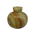 Oniks Taşı El Yapımı Nar Biblo, 7,5x7 cm, Dekoratif Ev ve Ofis Aksesuarı, Yeşil (1)