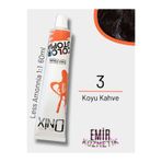 onix Düşük Amonyaklı Saç Boyası 60ml Koyu Kahve 3