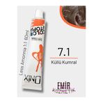 onix Düşük Amonyaklı Saç Boyası 60ml Küllü Kumral 7.1