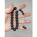 Onix (Oniks) Taşı 17lik Efe Tesbih Mat 12mm (51514)