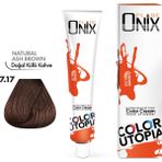 Onıx Saç Boyası 7.17- Doğal Küllü Kahve 60 Ml