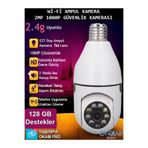 Onkar Bilişim 2MP WİFİ KABLOSUZ HAREKETLİ SESLİ AMPUL KAMERA.