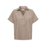 Onlarıs Lıfe Cap Sleeve Shırt Wvn Cc Kadın Gri Bluz - 15364279