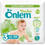 Önlem Botanika No:3 Midi 100 Adet Bebek Bezi