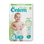 Önlem Botanika No:4+ Maxi Plus 62 Adet Bebek Bezi