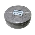 Onli ON-5001 2+1 1x0.50mm + 2x0.50mm İç Mekan Mini Coax PE Kamera Kablosu - Metre(250)