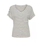 Onlıben S/S Moster V-Neck Glıtter Topjrs Kadın Beyaz Bluz - 15346597