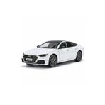 Online 1:24 Audi A7 Sesli Çek Bırak Işıklı Metal Diecast Model Araba Beyaz Renk