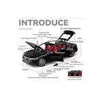 Online 1:24 Audi A7 Sesli Işıklı Çek Bırak Metal Model Diecast Araba Siyah Renk