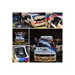Online 1:24 BMW M3 1988 E30 DTM Çek Bırak Metal Diecast Model Araba Beyaz Renk