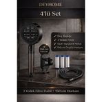 Online Home Market 4'lü Set 6 Fonksiyonlu Filtreli Duş Başlığı +Yapışkanlı Askı+ Örgülü Hortum+3 Adet Yedek Filtre