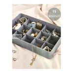 Online Kapında Mutfak-00145 15 Bölmeli Takı Makyaj Organizer - Banyo Çekmece Içi Düzenleyici Set