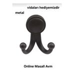 Online Masall AVM Boncuk askı pormanto metal vestiyer elbise dolabı askısı vidaları hediyemizdir