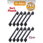 Online Masall AVM MASALL köprü kulp ( 10 adet ) plastik 192mm dolap,komsol,şifonyer,mutfak dolabı