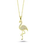 Online Takı Flamingo Gümüş Kolye